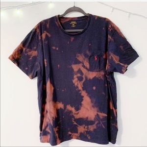 Custom bleach dyed Polo T-shirt